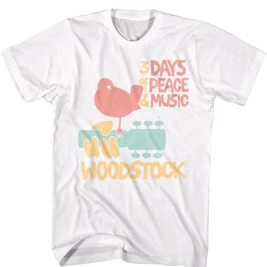 MeTV Custom Brands Woodstock - 3 Days Of Peace & Music Festival Vintage T-Shirt