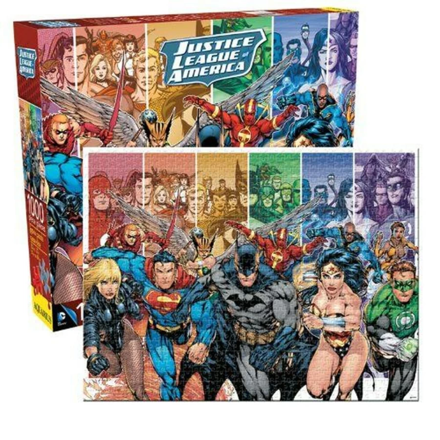 Toynk Justice League 1000-Piece Jigsaw Puzzle – DC Comics Superheroes Collectible Puzzle