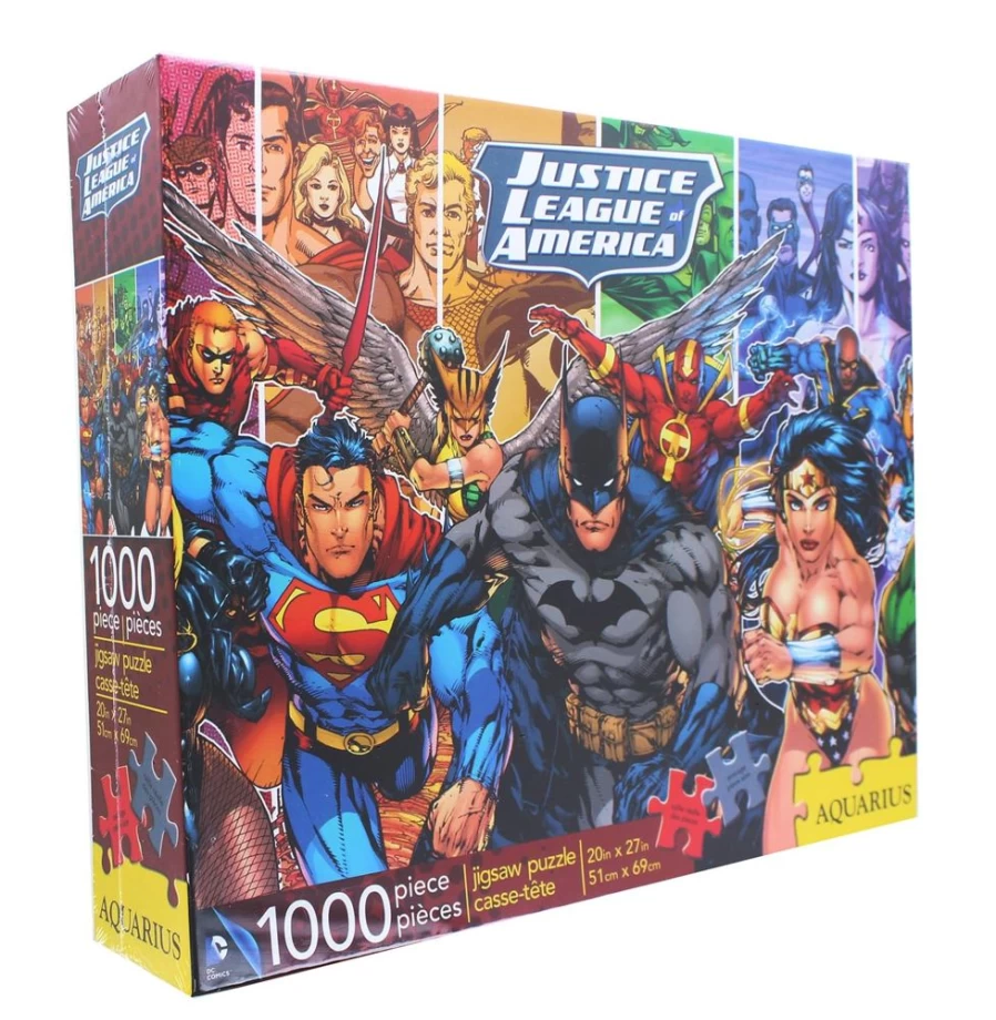Toynk Justice League 1000-Piece Jigsaw Puzzle – DC Comics Superheroes Collectible Puzzle