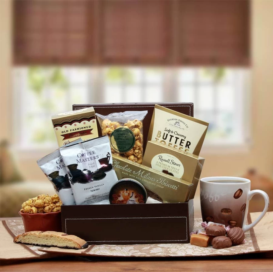 GBDS Gourmet Coffee Break Gift Box – Premium Blend & Delicious Treats for Coffee Lovers