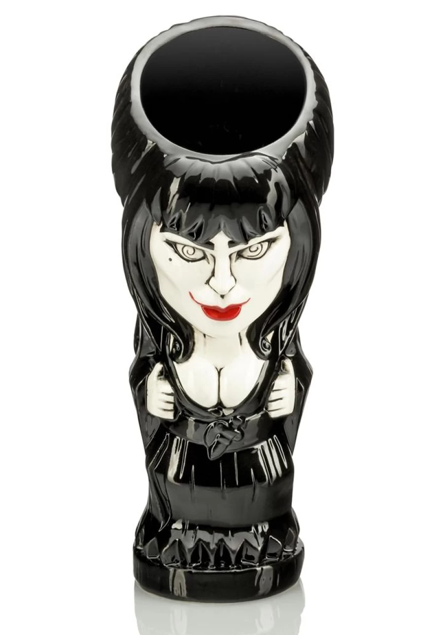 Toynk Elvira Mistress of The Dark Tiki Mug - 20oz Horror Collectible Cup, Tiki Bar Style Gift for Fans
