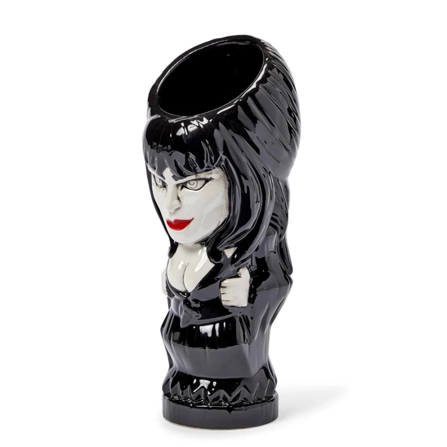 Toynk Elvira Mistress of The Dark Tiki Mug - 20oz Horror Collectible Cup, Tiki Bar Style Gift for Fans