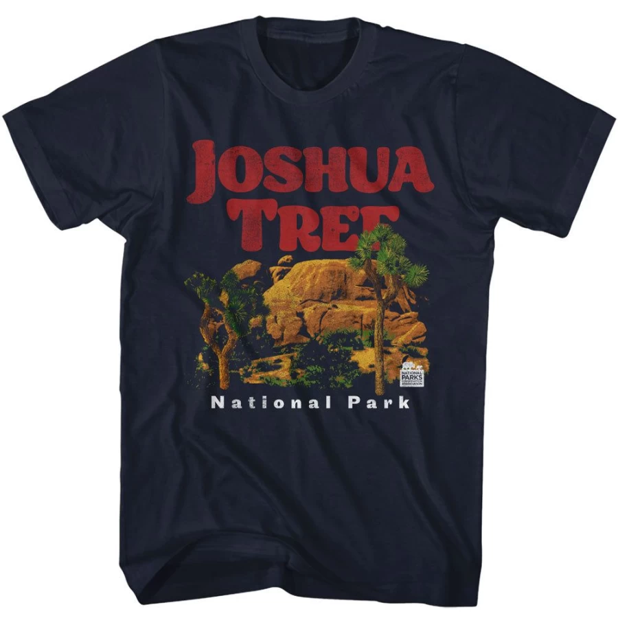 "MeTV Custom Brands Unisex Joshua Tree National Park Rocks Design T-Shirt"