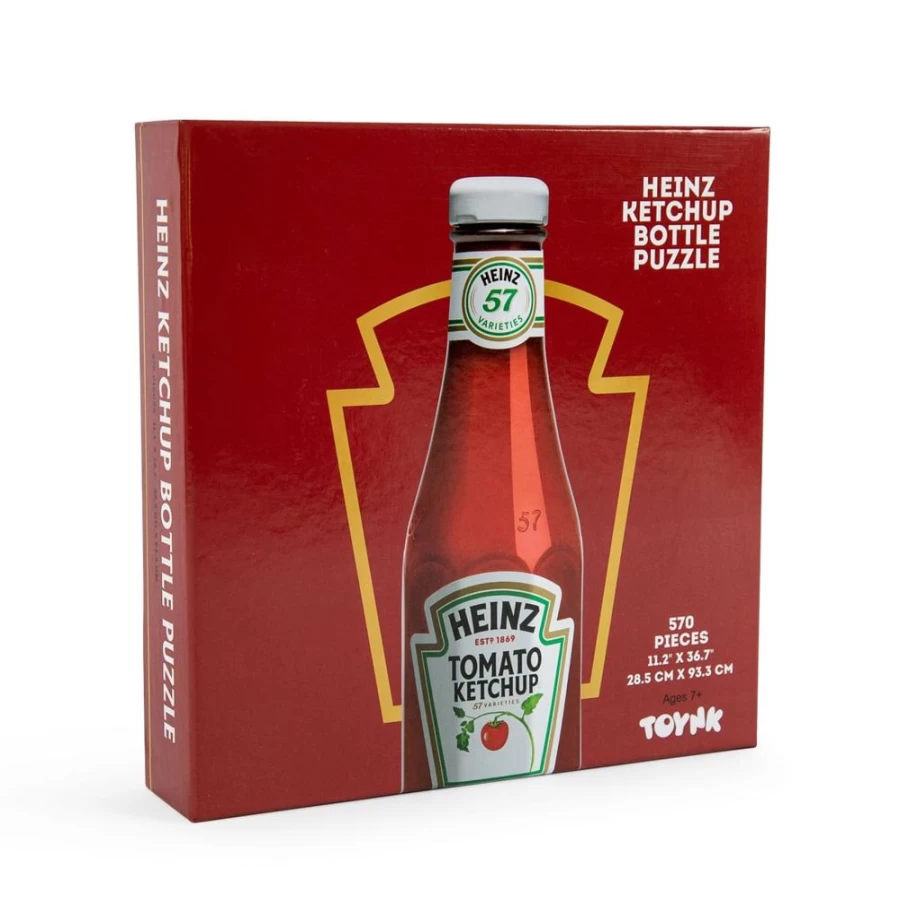 Toynk Heinz Ketchup Bottle 570-Piece Jigsaw Puzzle for Adults & Kids - Fun Family Puzzle Game