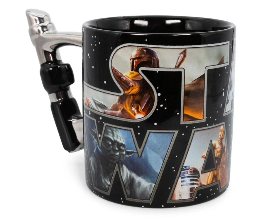 Star Wars Lightsaber Handle Ceramic Mug by Toynk – 20oz Collectible Drinkware for Coffee & Tea