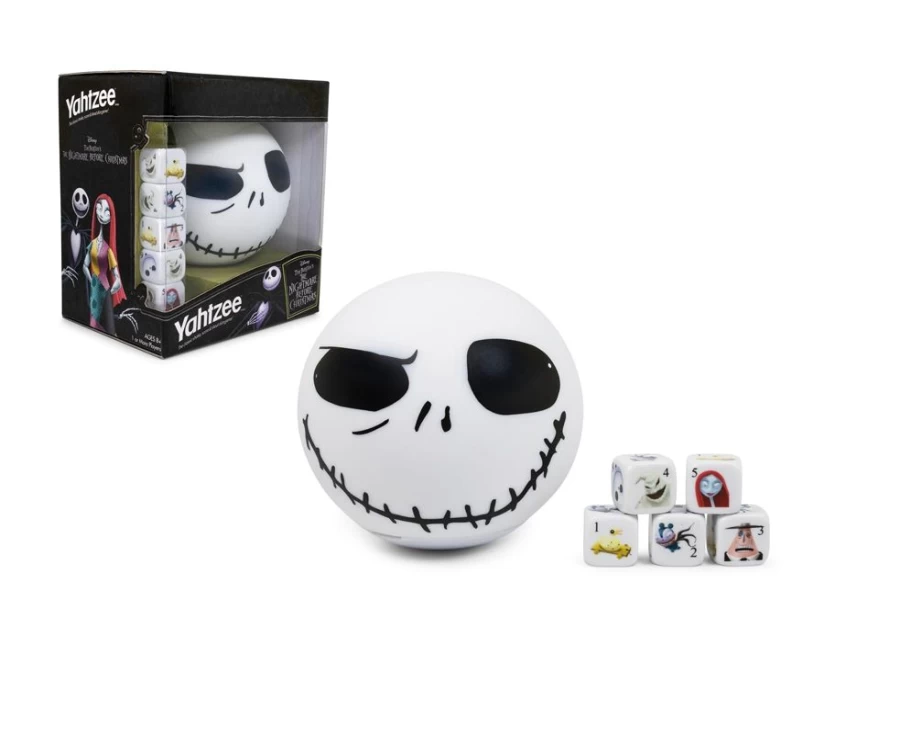 "The Nightmare Before Christmas Yahtzee Dice Game by Toynk – Fun Family Board Game Collectible"