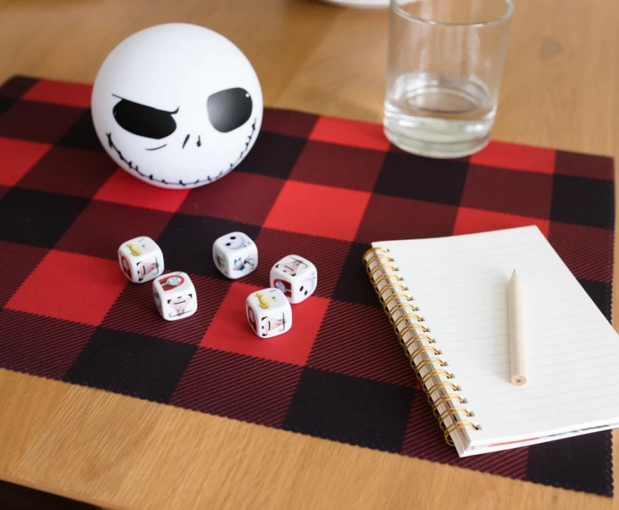"The Nightmare Before Christmas Yahtzee Dice Game by Toynk – Fun Family Board Game Collectible"