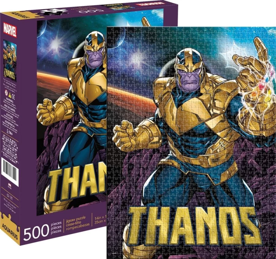 Toynk Marvel Thanos 500-Piece Jigsaw Puzzle for Adults & Kids – Collectible Avengers Infinity War Challenge