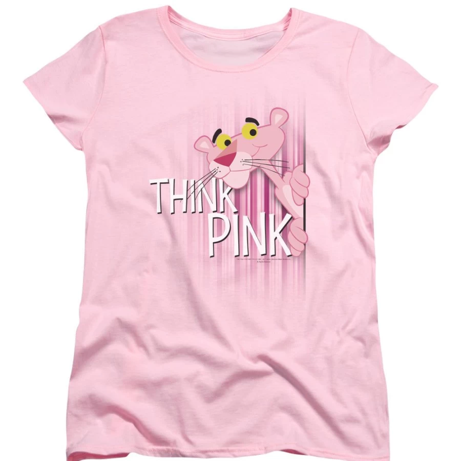 "MeTV Custom Classics Pink Panther Unisex T-Shirt - Think Pink Design"