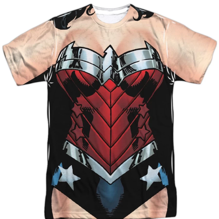 MeTV Custom Classics Unisex Justice League Wonder 52 T-Shirt (Front & Back Design)