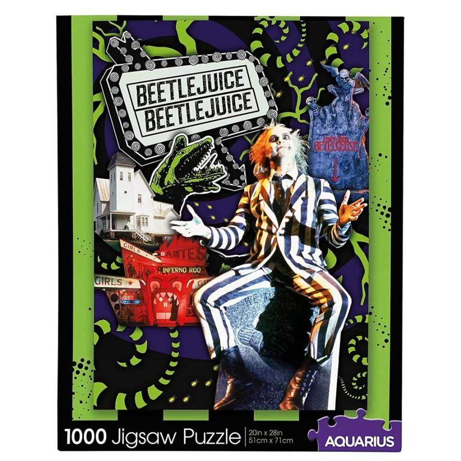 "Toynk Beetlejuice 1000-Piece Jigsaw Puzzle for Adults – Collectible Movie-Themed Puzzle"