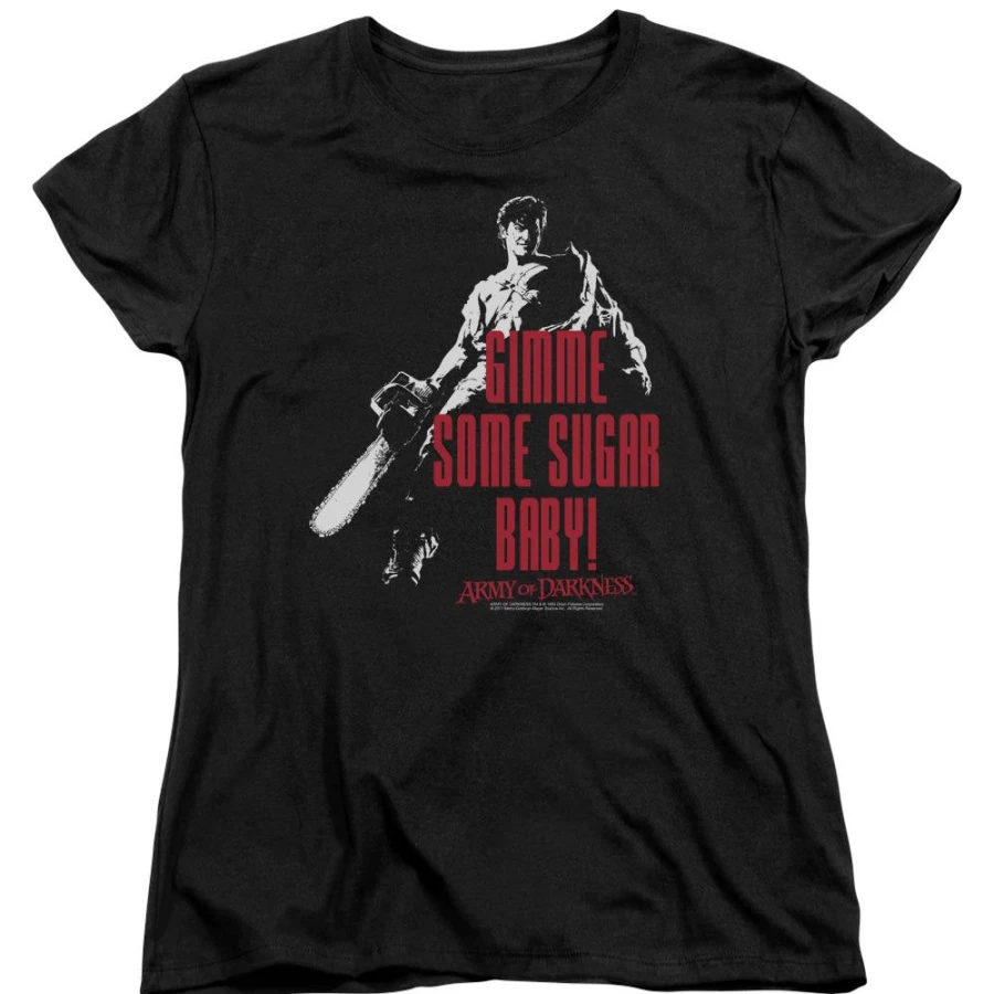 MeTV Custom Classics Army Of Darkness - Gimme Some Sugar T-Shirt, Horror Movie Merchandise