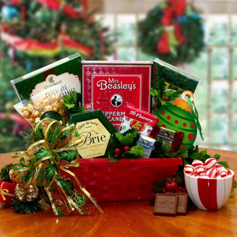 GBDS Premium Holiday Greetings Gift Basket - Elegant Festive Present for All Occasions