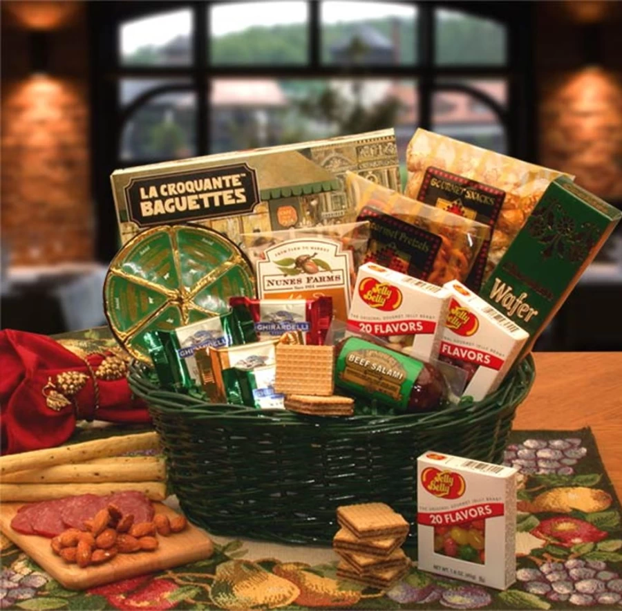 GBDS Gourmet Gift Basket - Premium Deluxe Food Hamper for Holidays & Corporate Gifting