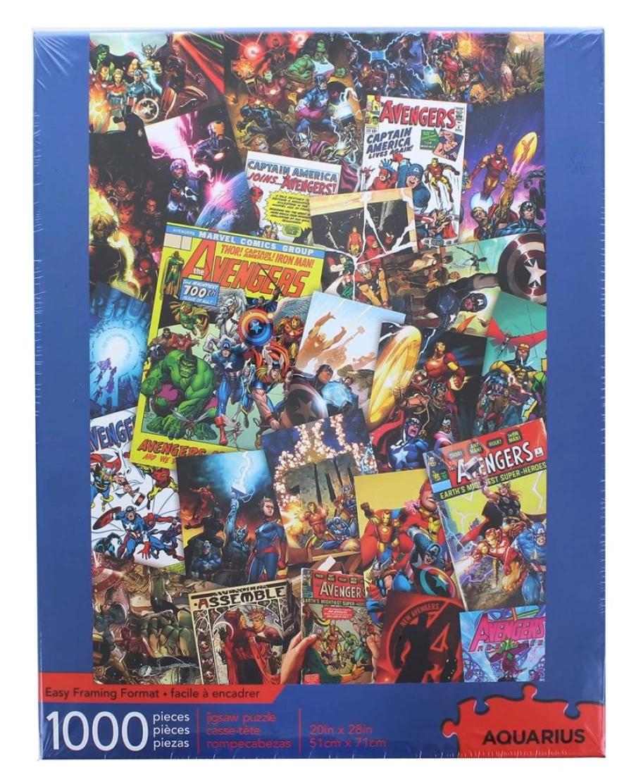 "Toynk Marvel Avengers 1000-Piece Comic Collage Jigsaw Puzzle for Adults & Kids"