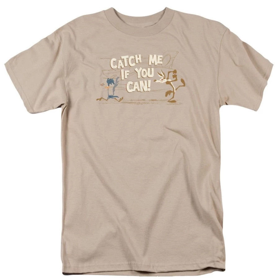 MeTV Custom Classics Wile E. Coyote Catch Me Unisex T-Shirt Cartoon Graphic Tee