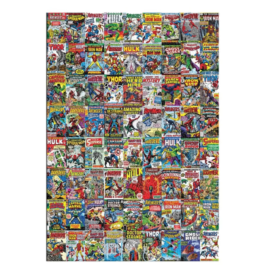Marvel Superheroes 3000-Piece Jigsaw Puzzle | Exclusive Comic Covers Collection | Toynk