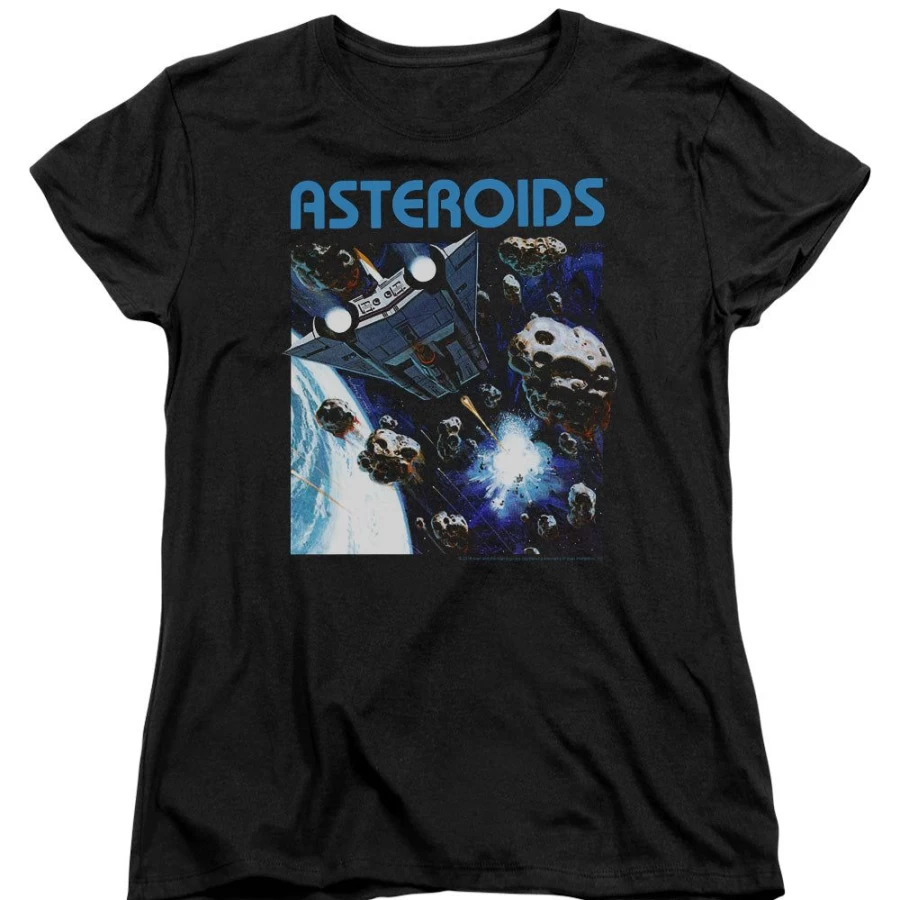 MeTV Custom Classics Atari Asteroids Retro Arcade Game - Unisex Vintage Gaming Collectible