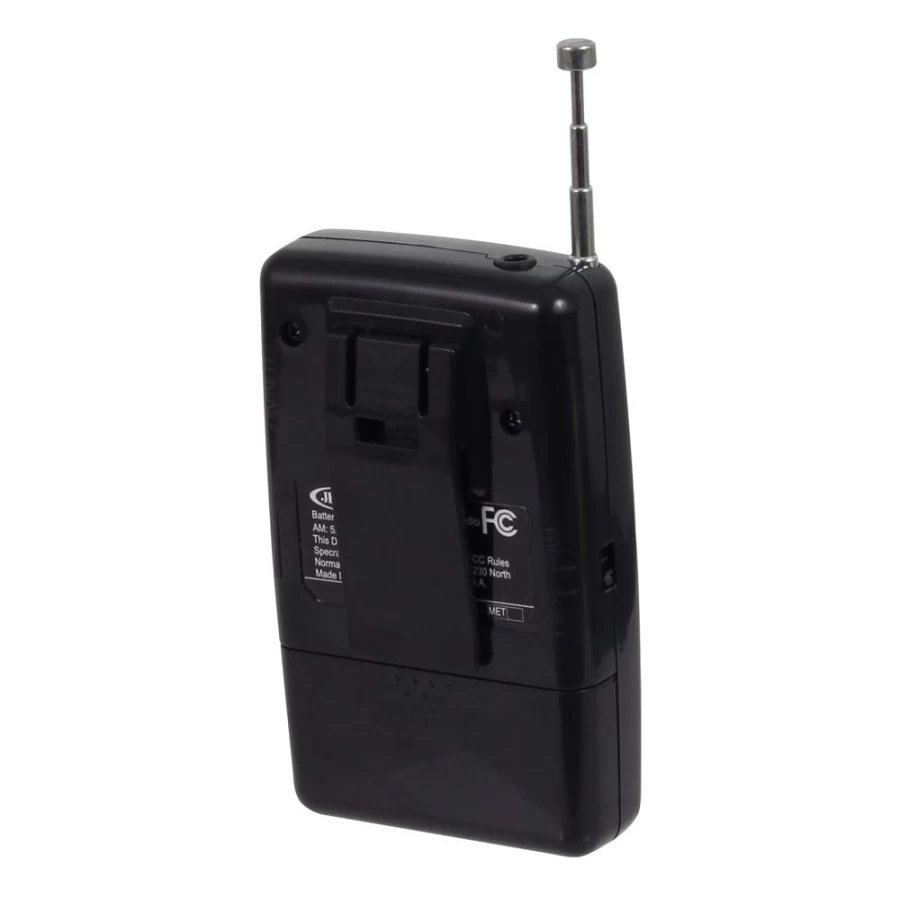 Jensen Portable AM/FM Pocket Radio - Compact & Lightweight for On-The-Go Listening