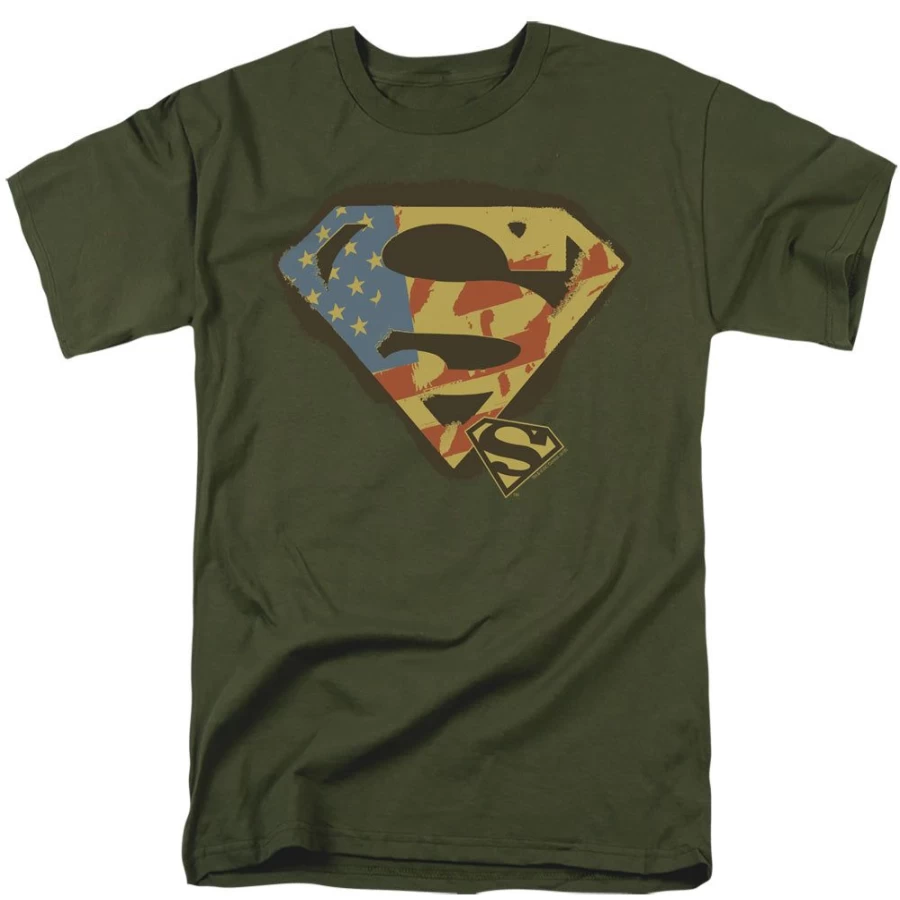 "MeTV Custom Classics Superman Flag Shield - Unisex Collectible DC Comics Superhero Merchandise"