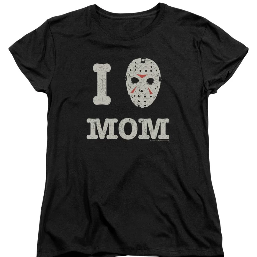 "MeTV Custom Classics Friday The 13th - Momma's Boy Unisex T-Shirt Horror Movie Fan Gift"
