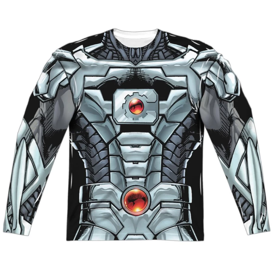 MeTV Custom Classics Justice League Cyborg Action Figure - Unisex Collectible (Front & Back View)