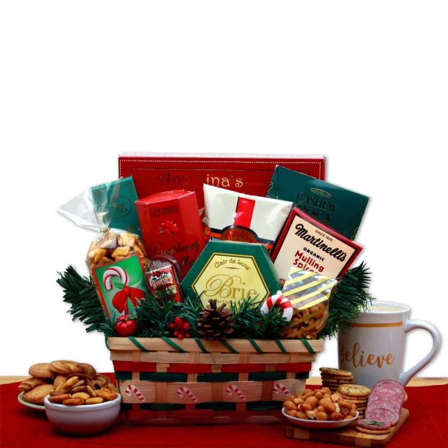 "GBDS Holiday Gift Basket - Deluxe Gourmet Food & Treats Collection for Christmas"