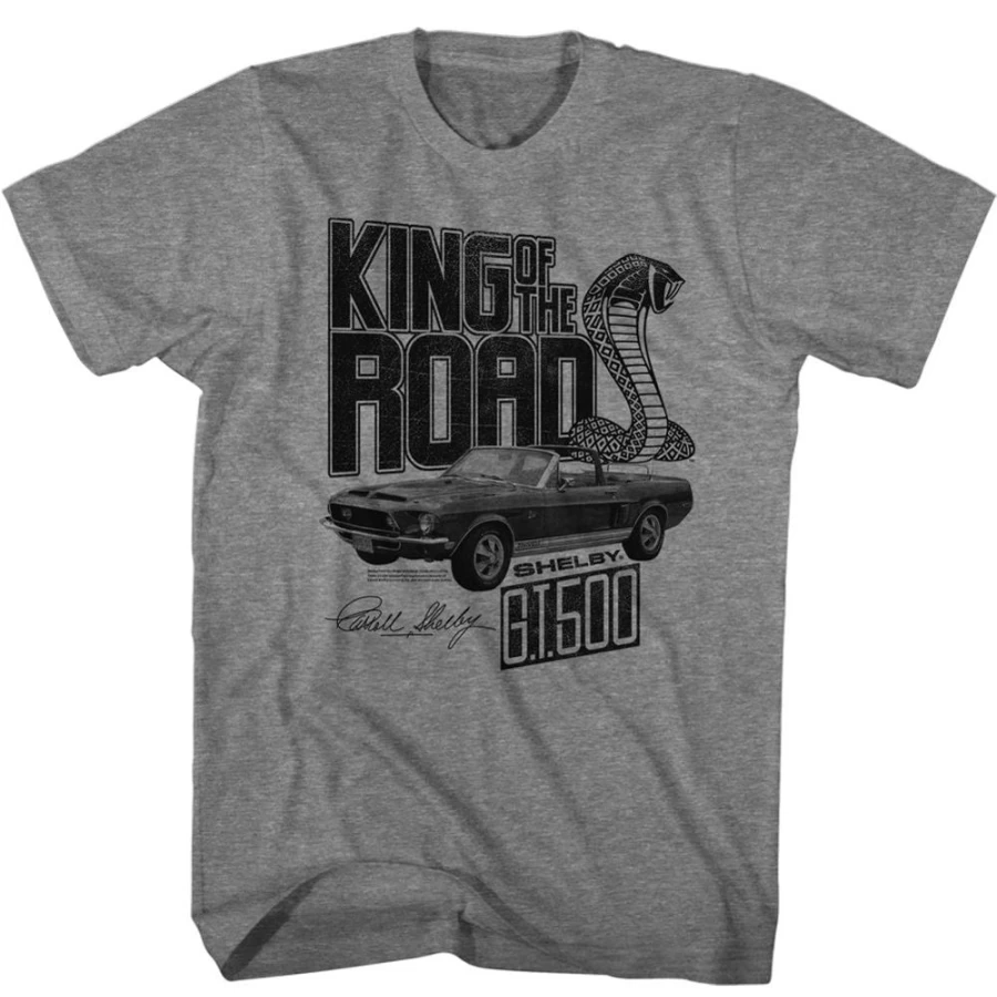 "MeTV Custom Brands Unisex Carroll Shelby King Of The Road T-Shirt"