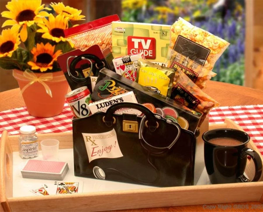 "GBDS Get Well Soon Gift Box - Thoughtful Prescription-Themed Care Package"
