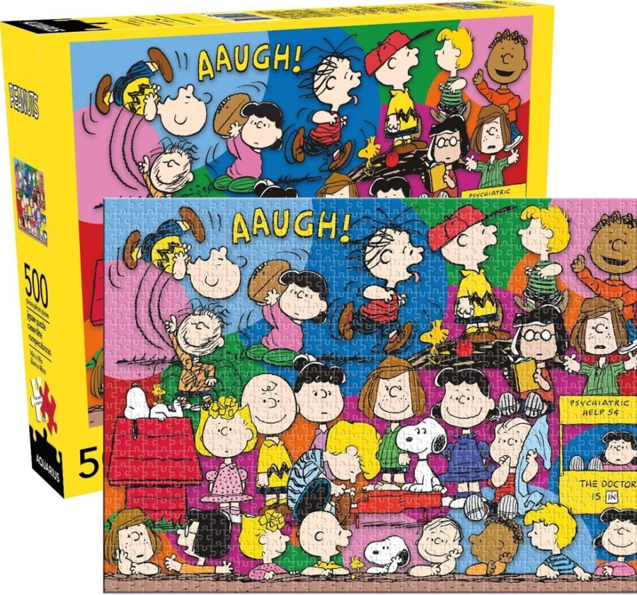 Toynk Peanuts Snoopy & Gang 500-Piece Jigsaw Puzzle for Adults & Kids, Fun Family Activity, Charlie Brown Collectible Puzzle