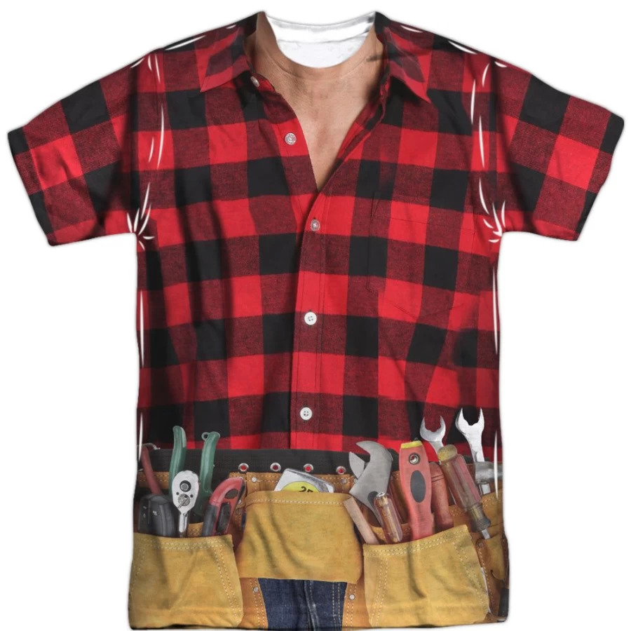 "MeTV Custom Classics Unisex Handyman Costume Set - Front & Back Design"