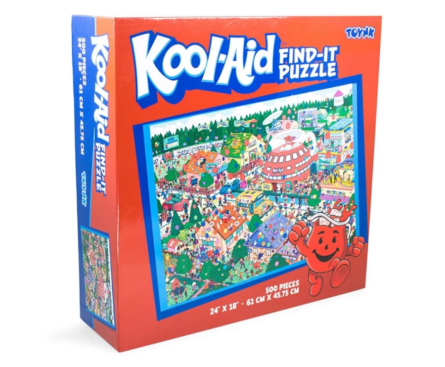 Toynk Kool-Aid 500-Piece Jigsaw Puzzle - Fun Find-It Challenge for All Ages