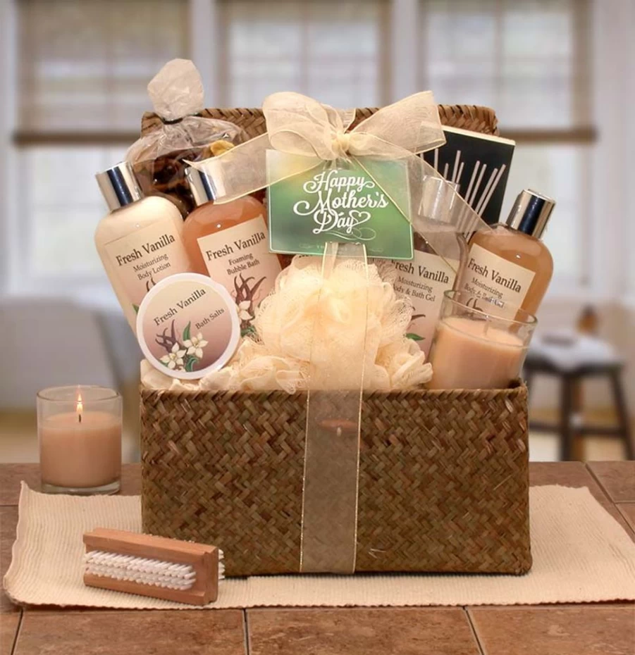 GBDS Vanilla Scented Mother's Day Gift Set - Blissful Relaxation Spa Box for Women