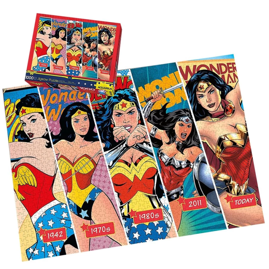 Toynk DC Comics Wonder Woman 1000-Piece Jigsaw Puzzle Collectible Timeline Edition