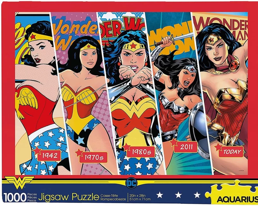 Toynk DC Comics Wonder Woman 1000-Piece Jigsaw Puzzle Collectible Timeline Edition