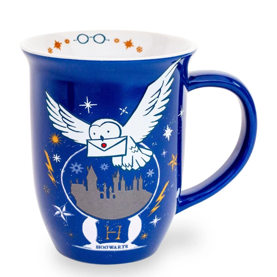 "Toynk Harry Potter Hogwarts Christmas Ceramic Mug 16oz | Wide Rim Collectible Cup"
