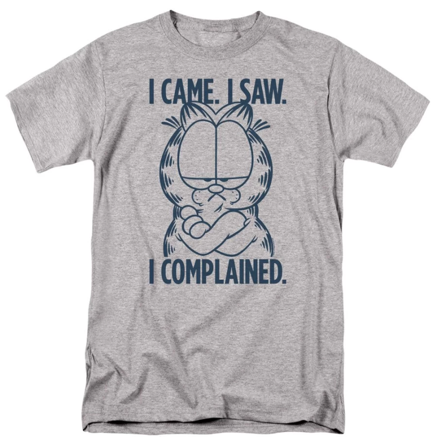 "MeTV Custom Classics Garfield 'I Complained' Unisex T-Shirt - Funny Cartoon Cat Apparel"