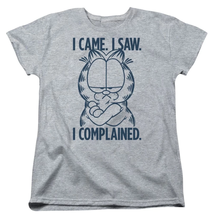 "MeTV Custom Classics Garfield 'I Complained' Unisex T-Shirt - Funny Cartoon Cat Apparel"