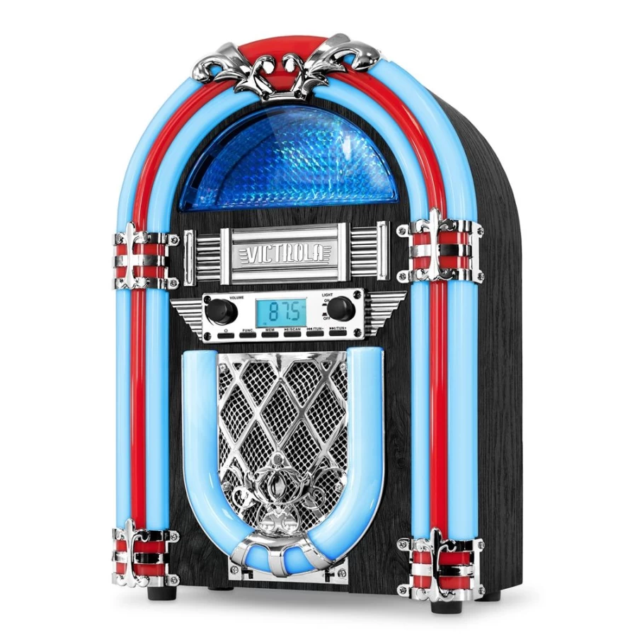 Victrola Retro Bluetooth Jukebox - Vintage Style Countertop Music Player with Wireless Streaming