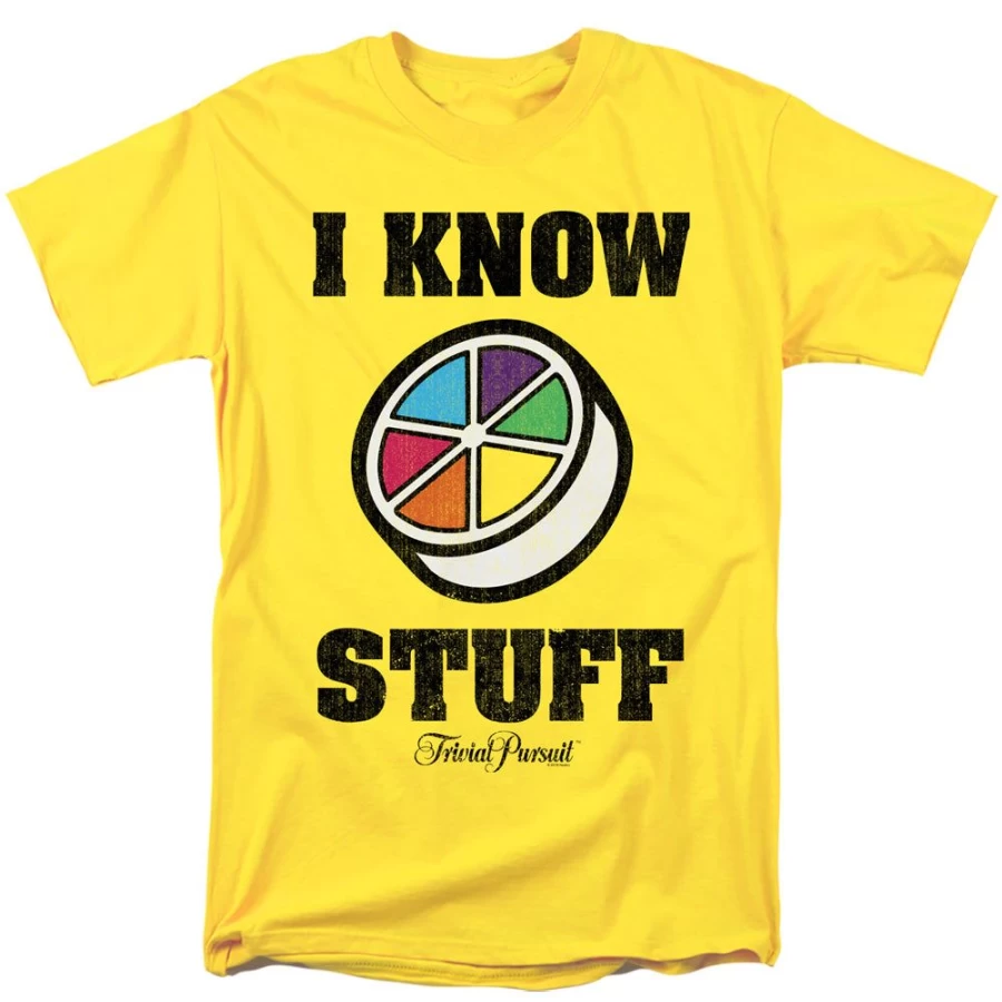 MeTV Custom Classics Trivial Pursuit - Unisex Family Board Game I Know Stuff Edition