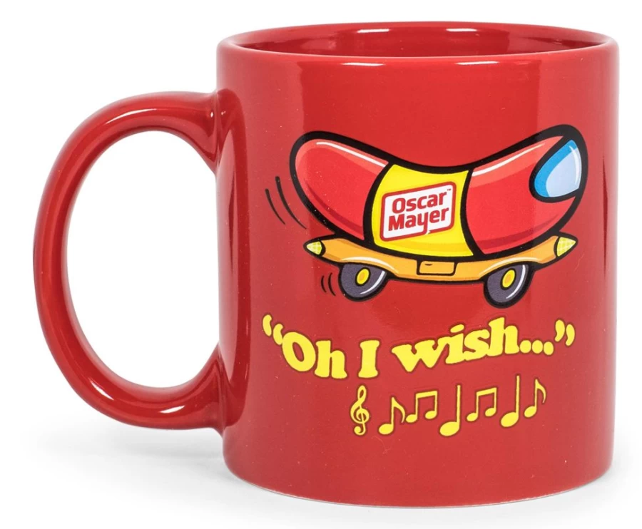 Toynk 16oz Ceramic Coffee Mug with Oscar Mayer Hot Dog Logo – Collectible Drinkware for Hot Beverages