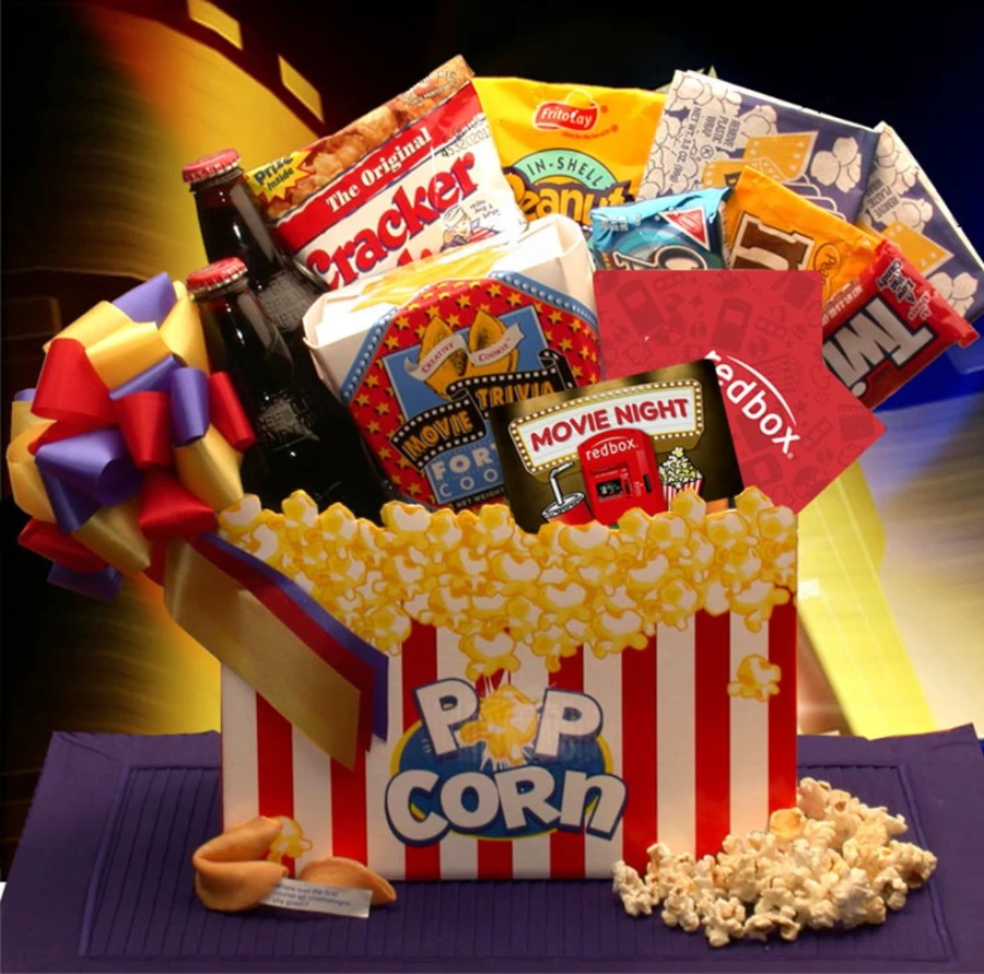 "GBDS Ultimate Movie Night Gift Box - Premium Blockbuster Film Lover's Bundle"