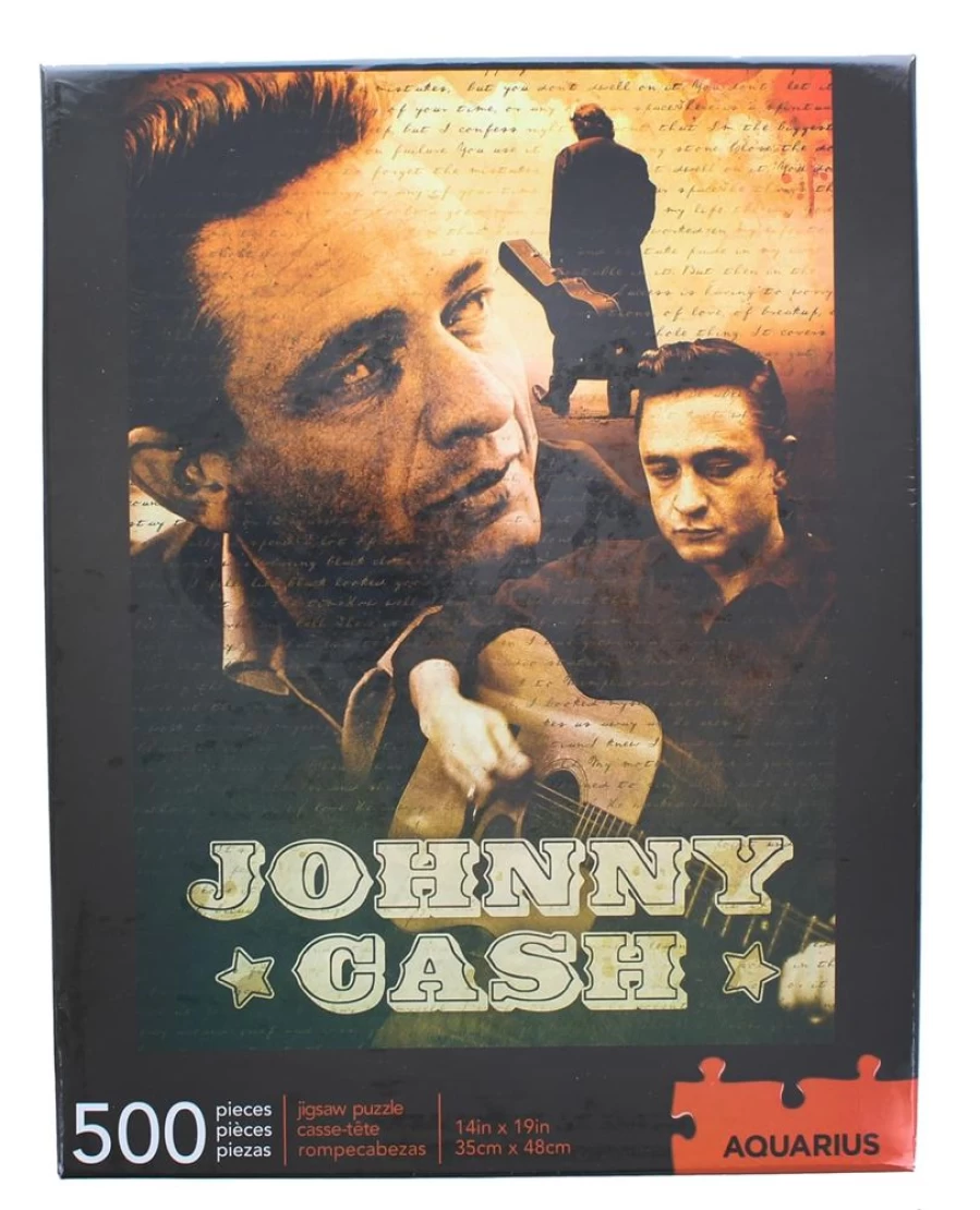 Johnny Cash 500-Piece Jigsaw Puzzle by Toynk - Collectible Music Icon Puzzle for Adults