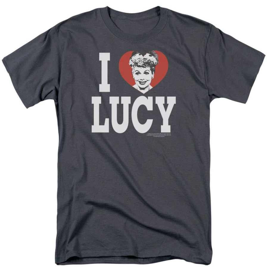 "I Love Lucy" Classic TV Show Merchandise - Unisex MeTV Custom Classics Collection - "I Heart Lucy" Gifts for Fans