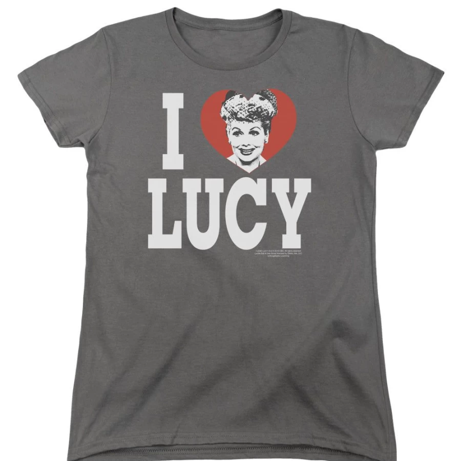 "I Love Lucy" Classic TV Show Merchandise - Unisex MeTV Custom Classics Collection - "I Heart Lucy" Gifts for Fans