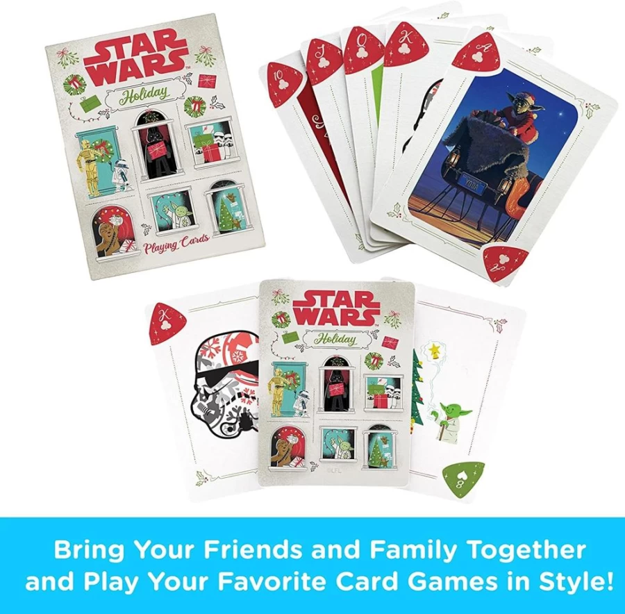 Star Wars Themed Holiday Playing Cards by Toynk - Christmas Gift Collectible Deck