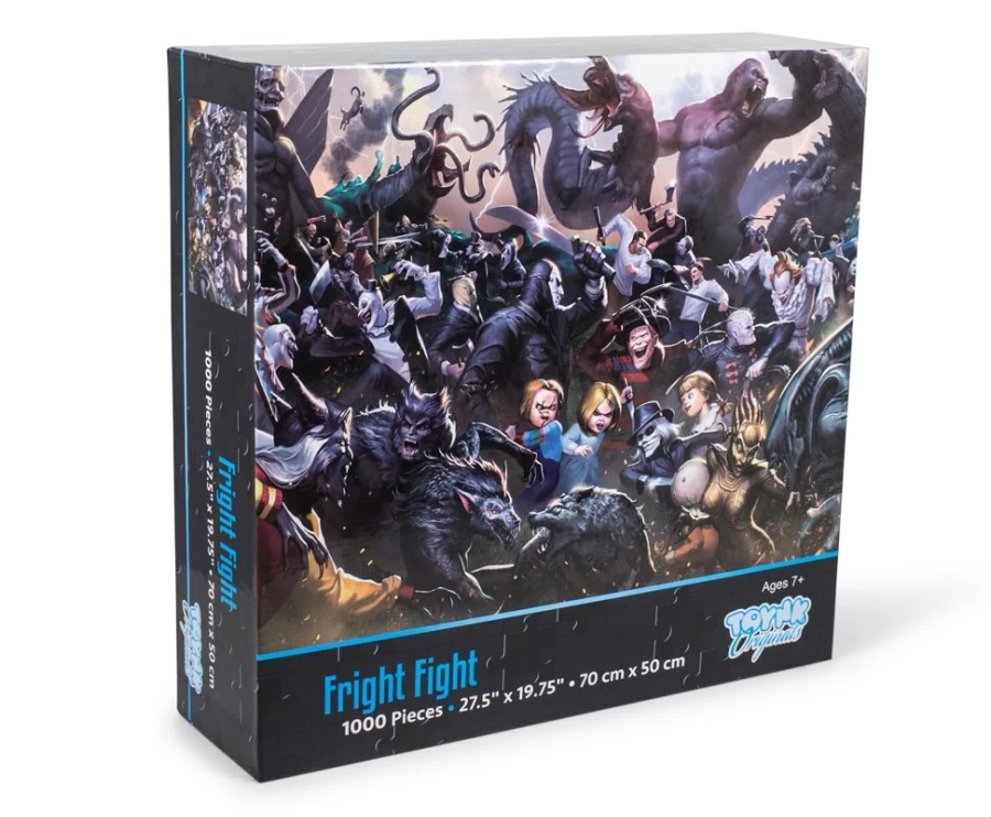 "Toynk Fright Fight Horror Movie Villain 1000-Piece Jigsaw Puzzle for Adults - Challenging Scary Villains Themed Puzzle"