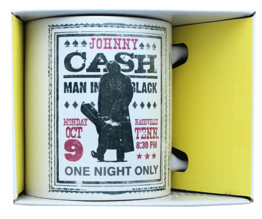Toynk Johnny Cash One Night Only 11 oz Ceramic Coffee Mug - Collectible Music Gift