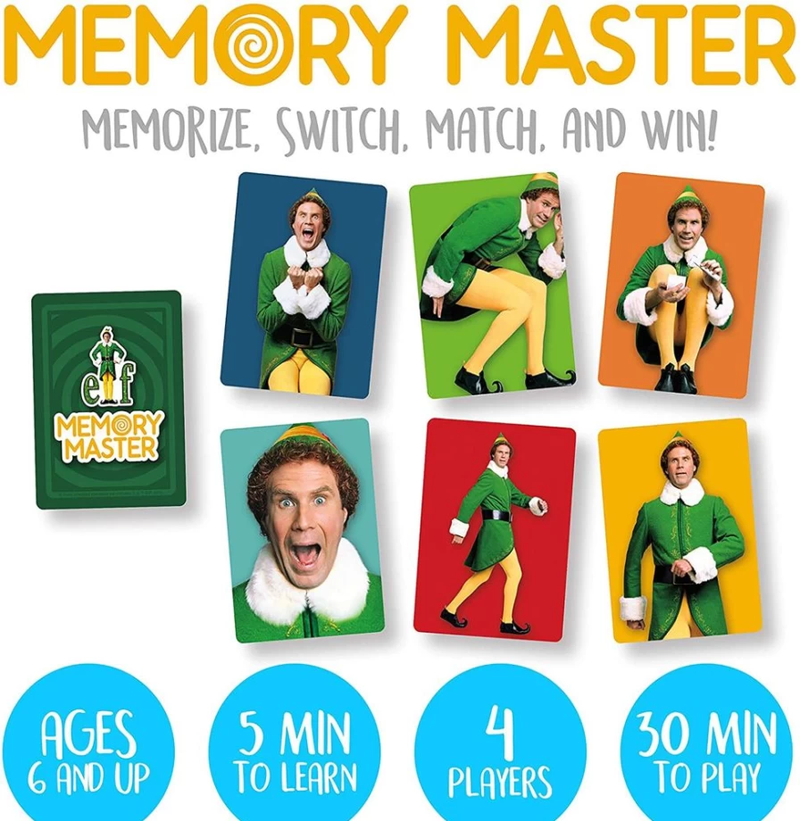 Toynk Elf Memory Master Card Game - Fun Family Matching Game for Kids & Adults