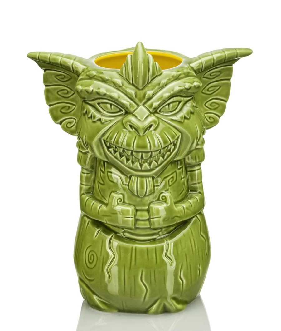 Toynk Gremlins Stripe Ceramic Tiki Mug - 23oz Novelty Drink Cup for Fans